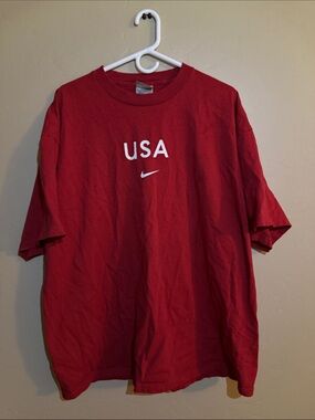 Nike Red USA Short-Sleeve Crewneck Tee